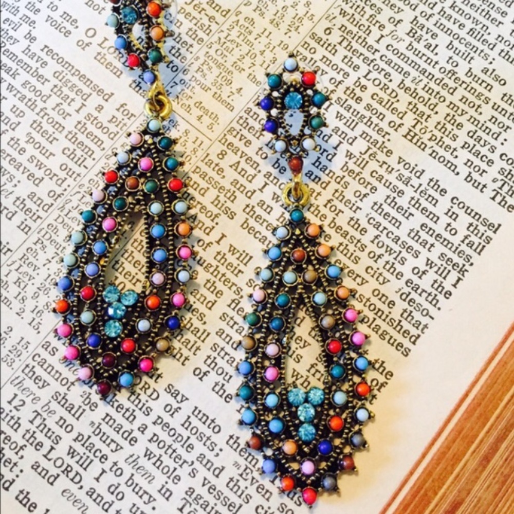 Multicolor Beaded Earrings